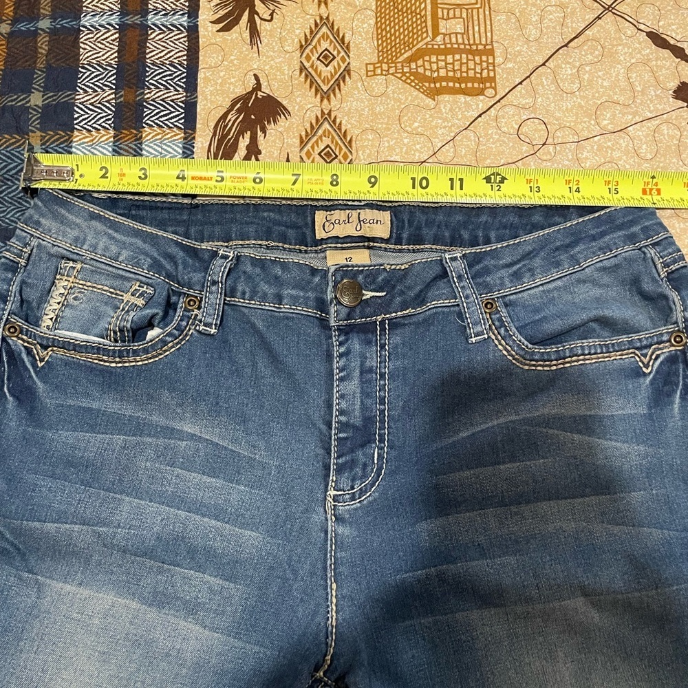 Earl women’s ankle style stretch jeans size 12 used in good condition - Picture 7 of 8